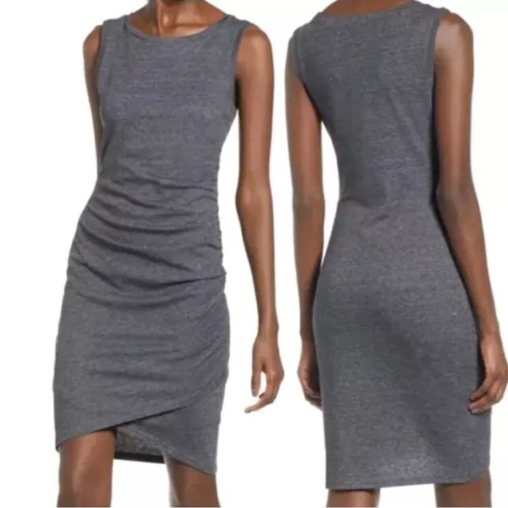 Leith Nordstrom Side Ruched Tank Dress